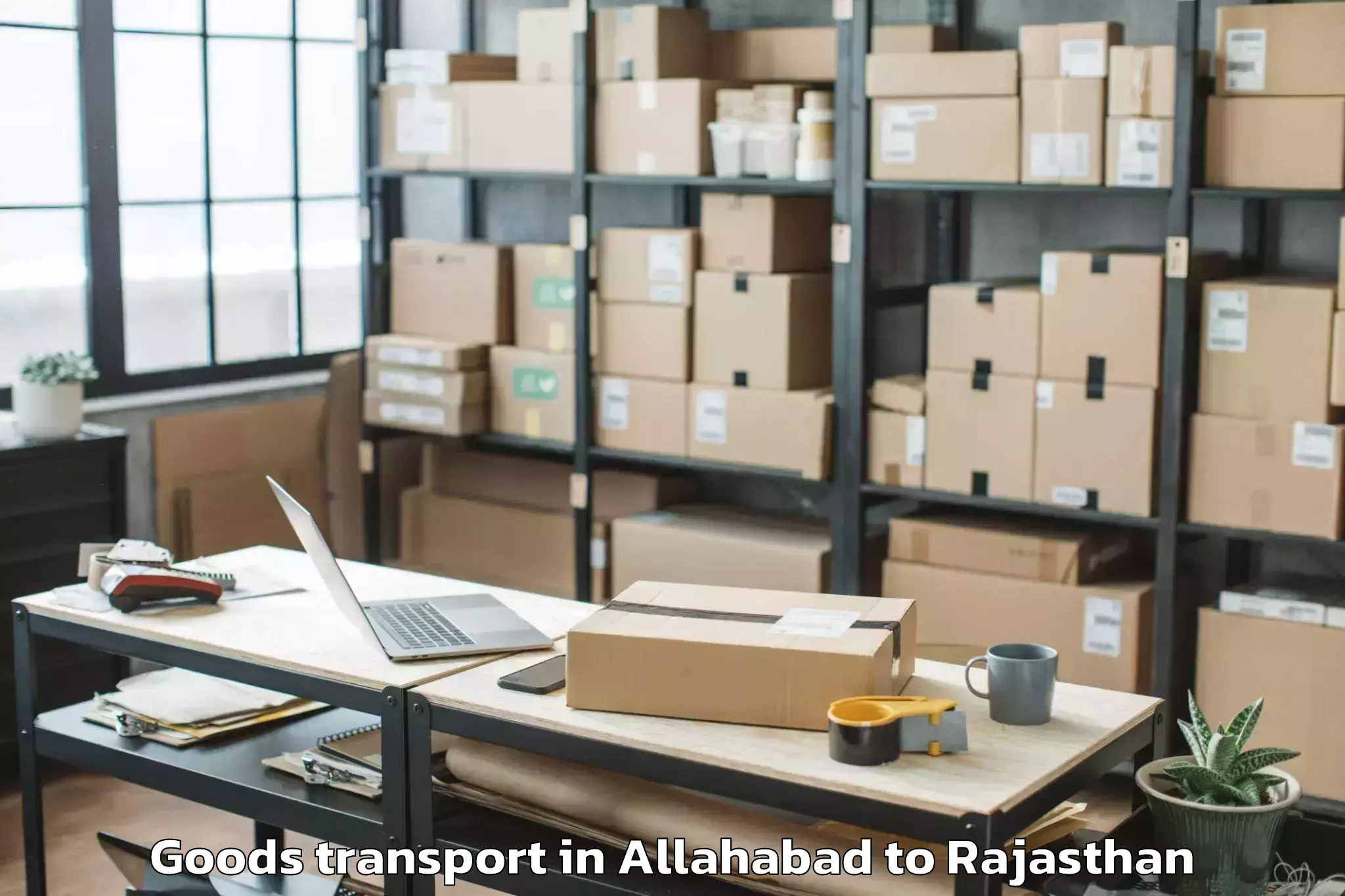 Easy Allahabad to Ghator Goods Transport Booking